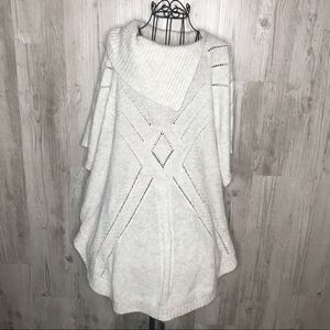 Lane Bryant Wool Blend Cowl Neck poncho Sweater 14/20